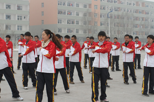 我院2012年广播操比赛圆满结束