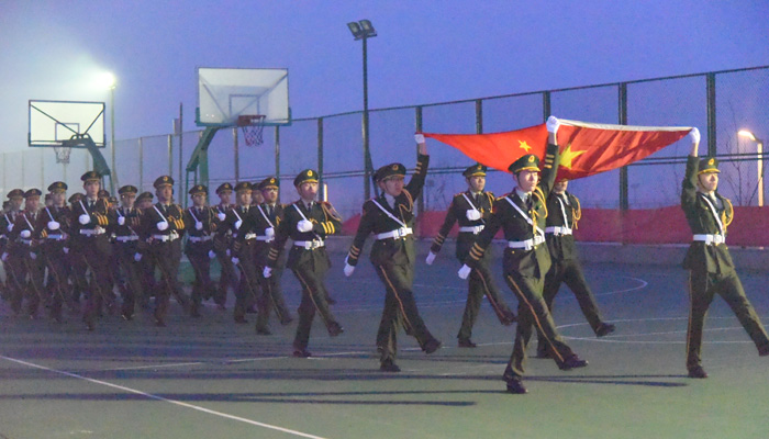 我院举行纪念“12•9运动80周年”升旗仪式