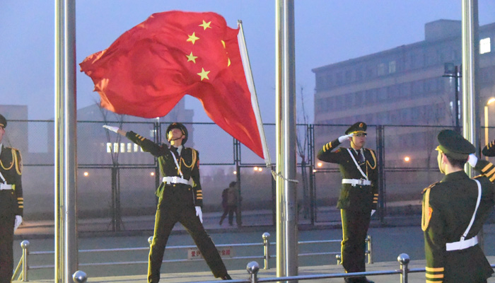 我院举行纪念“12•9运动80周年”升旗仪式