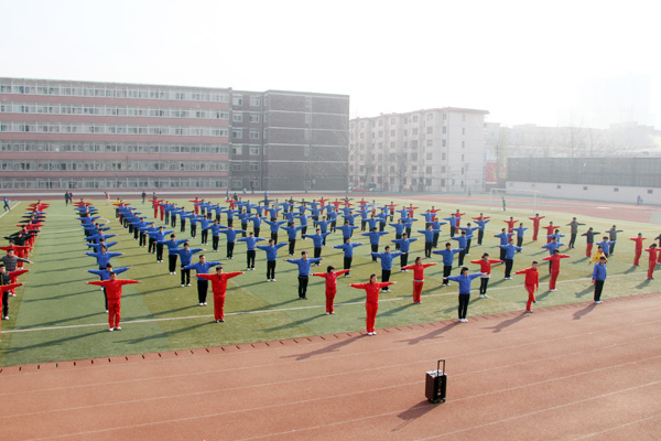 我院紧张训练积极备战太原理工大学广播操比赛 我院紧张训练积极备战太原理工大学广播操比赛