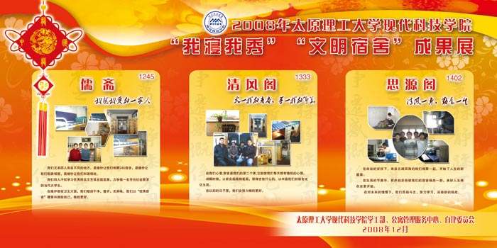 我院2008年“宿舍文化活动月”圆满闭幕 我院2008年“宿舍文化活动月”圆满闭幕
