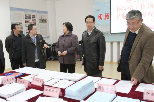 校综治工作领导组莅临我院检查指导