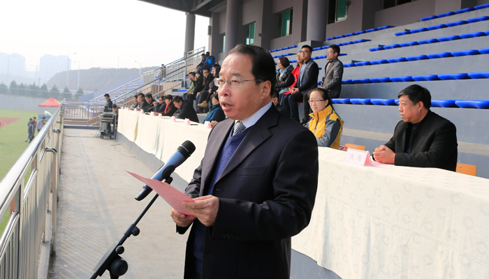 我院2014级新生田径运动会胜利闭幕